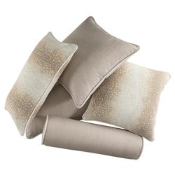 Faye Modern Beige Animal Print Indoor Outdoor Throw Pillow - 20x20|