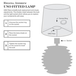 Polly French White Scalloped Linen Shade Natural Brass Buffet Table Lamp|