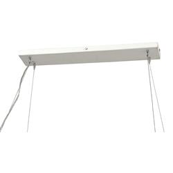 Palecek Virginia Coastal Beach White Fiberglass Floral Oval Chandelier|