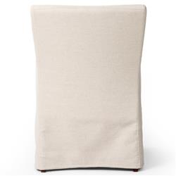 Vannie Modern Classic Cream Performance Slipcovered Dining Arm Chair|