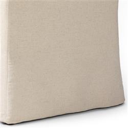 Vannie Modern Classic Cream Performance Slipcovered Dining Arm Chair|