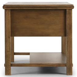 Gavin Rustic Brown Oak Rectangular Kitchen Island - 60"|