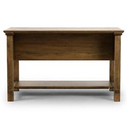Gavin Rustic Brown Oak Rectangular Kitchen Island - 60"|