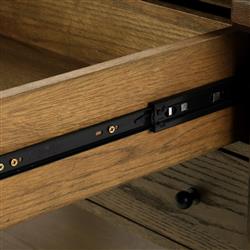 Gavin Rustic Brown Oak Rectangular Kitchen Island - 60"|