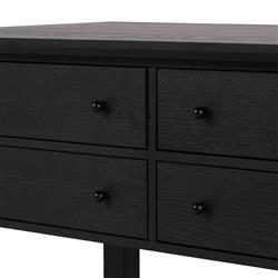 Gavin Rustic Black Oak Rectangular Kitchen Island - 60"|