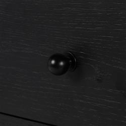 Gavin Rustic Black Oak Rectangular Kitchen Island - 60"|