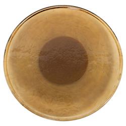 Suz Amber Cast Glass Lazy Susan|