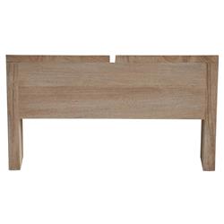 Sophia Coastal Beach Brown Teak Adirondack Outdoor Ottoman|