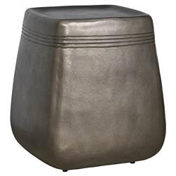 Sophia Modern Classic Grey Aluminum Square Outdoor End Table|