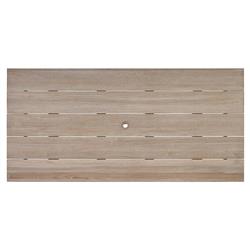 Sophia Coastal Beach Brown Teak Rectangular Outdoor Dining Table - 84"|