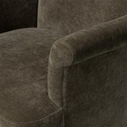 Camellia Malmo Olive Velvet Swivel Chair|