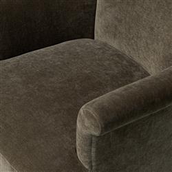 Camellia Malmo Olive Velvet Swivel Chair|