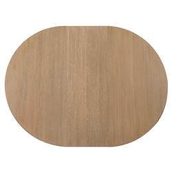 Xavier Modern Classic Brown Oak Round Extendable Dining Table - 54-72"|