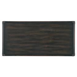Nigel Coastal Beach Dark Oak Rectangular Storage Coffee Table|