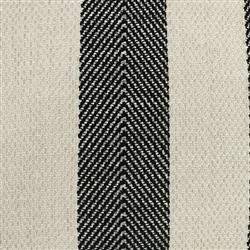 Vida Coastal Beach Black Striped Indoor Outdoor Throw Pillow - 22x22|