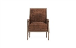 Juliette Sienna Velvet Driftwood Bergere Chair|