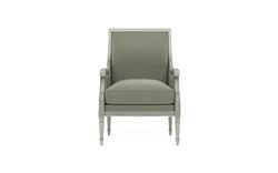 Juliette Sage Velvet Provence Sage Bergere Chair|