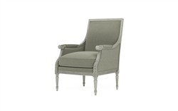 Juliette Sage Velvet Provence Sage Bergere Chair|