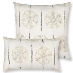 Solstice Coastal Beach Sand Indoor Outdoor Lumbar Pillow - 12x20|