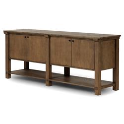 Gavin Rustic Lodge Tan Oak Rectangular Sideboard|