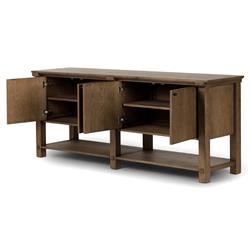 Gavin Rustic Lodge Tan Oak Rectangular Sideboard|