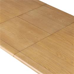 Hayden Modern Brown Oak Wood Rectangular Extendable Dining Table - 84-104"|