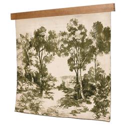 Estelle Olive Green Landscape Tapestry - 70x54|