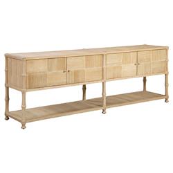 Reed Coastal Beach Brown Oak Sideboard|