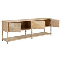 Reed Coastal Beach Brown Oak Sideboard|