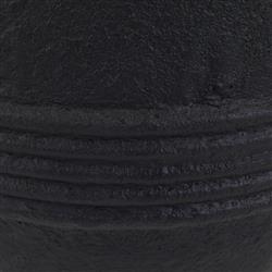 Chicago Coastal Matte Black Concrete Outdoor Planter - Small|
