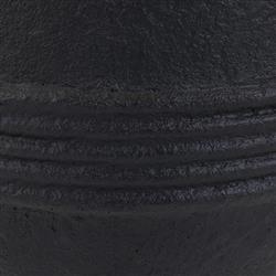 Chicago Coastal Matte Black Concrete Outdoor Planter - Small|