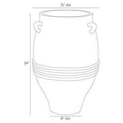 Chicago Coastal Matte Black Concrete Outdoor Planter - Small|