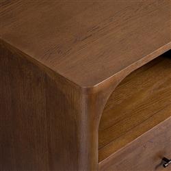 Abdiel Modern Classic Walnut Oak Wood Double Dresser|