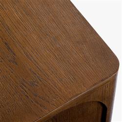 Abdiel Modern Classic Walnut Oak Wood Double Dresser|