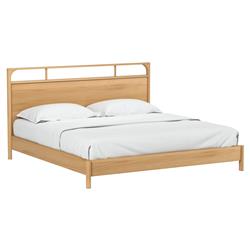 Abdiel Modern Classic Oak Wood Bed - Queen|