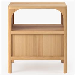 Abdiel Modern Classic Oak Wood Nightstand|