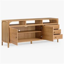 Abdiel Modern Classic Oak Wood Sideboard|
