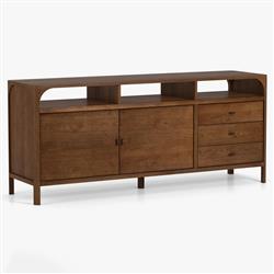 Abdiel Modern Classic Walnut Oak Wood Sideboard|