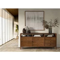 Abdiel Modern Classic Walnut Oak Wood Sideboard|