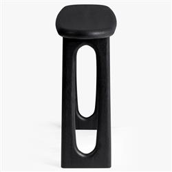 Arley Modern Classic Black Oak Wood Console Table|