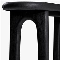 Arley Modern Classic Black Oak Wood Console Table|