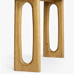 Arley Modern Classic Oak Wood Console Table|