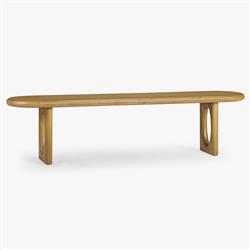 Arley Modern Classic Oak Wood Dining Bench|