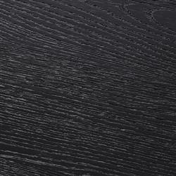 Arley Modern Classic Black Oak Wood Oval Dining Table - 84"|