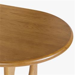 Arley Modern Classic Oak Wood Oval Dining Table - 84"|