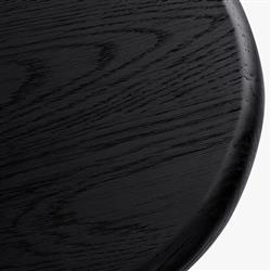 Arley Modern Classic Black Oak Wood Side Table|