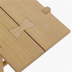 Aviva Coastal Beach Oak Wood Dining Bench|