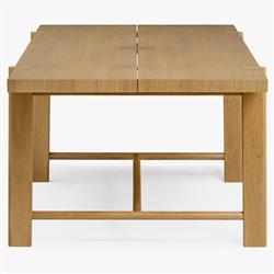 Aviva Coastal Beach Oak Wood Dining Table - 86"|