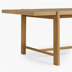 Aviva Coastal Beach Oak Wood Dining Table - 86"|