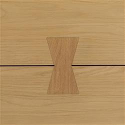 Aviva Coastal Beach Oak Wood Dining Table - 86"|